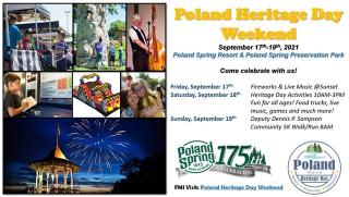 Poland Spring® Marks Maine Milestone at Annual Heritage Day Celebration   As the state of Maine commemorates its bicentennial, P