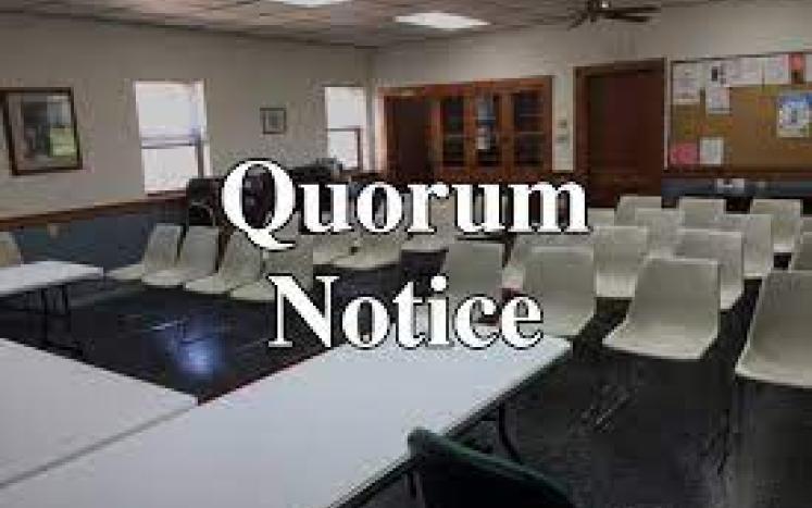 Board of Select Persons Notice of Quorum - December 12th, RSU 16 School Board Meeting